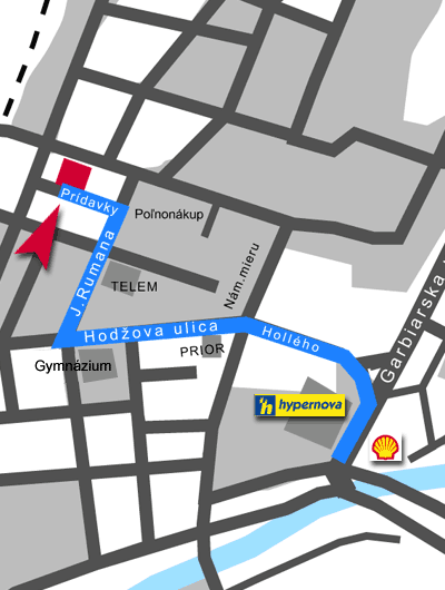 mapa Liptovský Mikuláš
